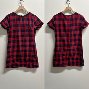Lulus Cozy Corner Plaid Dress